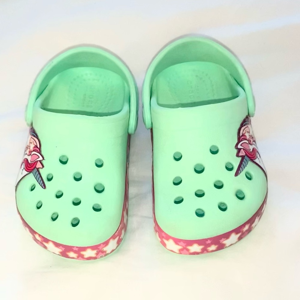 CROCS UNICORN Sandals shoes girls size 6 - Picture 9 of 10